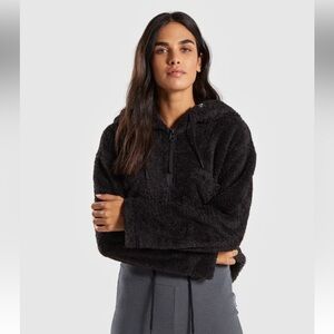 Gymshark Cosy Zip Hoodie - Black Marl - M